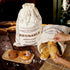 2 Pack Bread Bags for Homemade Bread, Reusable Bread Bags, Linen Bag with Plastic Liner for Sourdough & Bread Storage