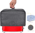 Toaster Cover with 2 Pockets,Can hold Jam Spreader Knife & Toaster Tongs, Toaster Appliance Cover with Top handle,Dust and Fingerprint Protection, Machine Washable (2 Slice, Grey)