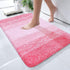 OLANLY Bathroom Rug Mat 24x16, Extra Soft Microfiber Bath Rugs, Non-Slip Plush Shaggy Carpet