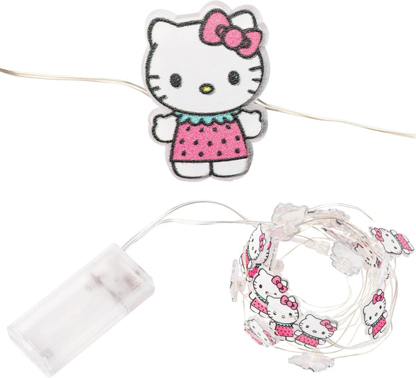 Silver Buffalo Sanrio Hello Kitty Strawberry Dress 20ct Decorative String Lights, 7