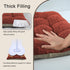 Set 2 OVOV Non-Slip Rocking Chair Cushion Extra Large Chair Pads with High Back Linen Cushion for Rocking Chair