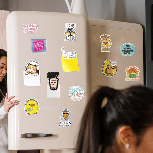 13PCS Funny Meme Magnets for Fridge - Cute Meme Refrigerator Magnets for Home Kitchen Car Decoration