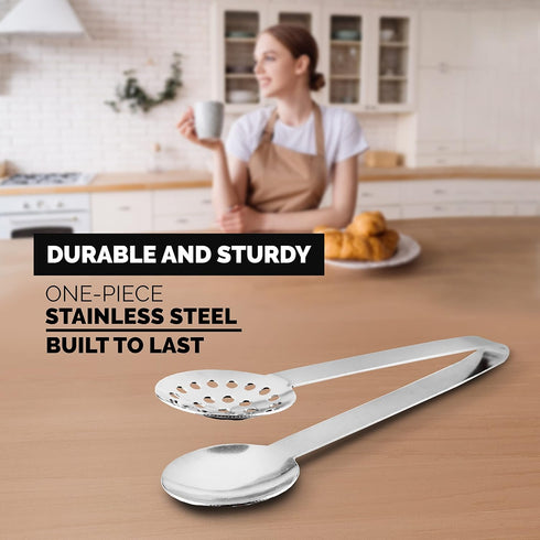 Orblue Stainless Steel Long Handled Tea Strainers (1-Pack)