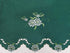 GOHD Cutwork Floral Kitchen Curtain Set, Swag Valance and Tier Set with Nice Embroidery on Faux Silk Fabric