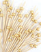 DF DUALFERV 200PCS Gold Bamboo Appetizer Picks, 4.7 Inch
