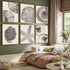 WYHLMTQ 6Pcs Boho Beach Coastal Posters, Modern Abstract Canvas Wall Art for Beach House and Bathroom Decor