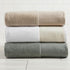 Set 100% 2 2 2 Green Bath Towel - Ultra-Soft Cotton, Linen Like Border Design - Bath Towels, Hand Towels, Washcloths