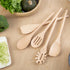 Wooden Cooking Spoons Set - 14 Inch Maple Wood Mixing Spoon, Nonstick Kitchen Serving Utensil, 2 Pieces