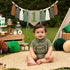 1st Wild One High Chair Banner Boy First Birthday Decorations,Jungle Green Highchair Banner,Woodland One Year Old Party