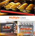 Silicone Oven Rack Shields, Heat Resistant Rack Protector, 14 Inches Long, Red
