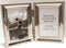 EXP Silver Hinged Double Folding Metal Picture Frame - 2x3 Tabletop or Wall Hang