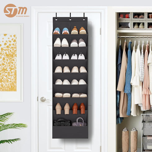 Closet 1 Pack STORAGE MANIAC Over the Door Shoe Organizer Heavy-Duty Large Deep Pocket Hanging Shoe Organizer Shoe Rack