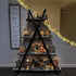 Nouva 4 Tier Ladder Bookshelf Storage Shelves, A Frame Wooden Ladder Open Display Shelves Floor Shlef Storage Furniture