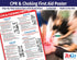 ZOCO CPR and Choking Poster, Heimlich Maneuver & First Aid Instructions, Laminated 12x18
