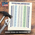 Magnetic Fraction & Decimal Metric-to-Imperial Conversion Chart, Durable & Waterproof Guide