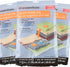 3 NEW ESSENTIALS Large VACUUM STORAGE BAG SPACE SAVER 17.5 in x 27.5 in