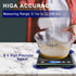 hito Food Scale, 22lb Digital Kitchen Scale, Rechargeable Waterproof for Weight Loss, Cooking and Baking