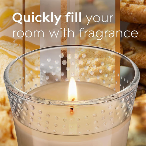 Glade Candle Jar Air Freshener, Cookie Caramel Rush, 3.4 Oz