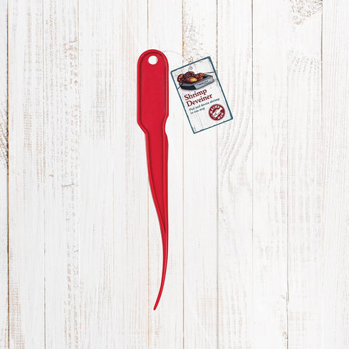 Maine Man 8-Inches Shrimp Peeler Deveiner Cleaner Tool, Red