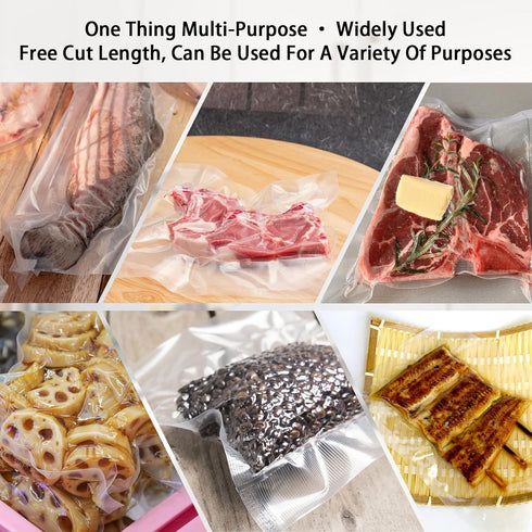 Heavy Duty Vacuum Sealer Bags, 4x6 Inch Pre-Cut Design, 100 Pcs for Food Storage, Boilsafe to 280°F
