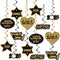 KatchOn Happy New Year Hanging Swirls - Pack of 32 for New Years Eve Party Decorations 2025