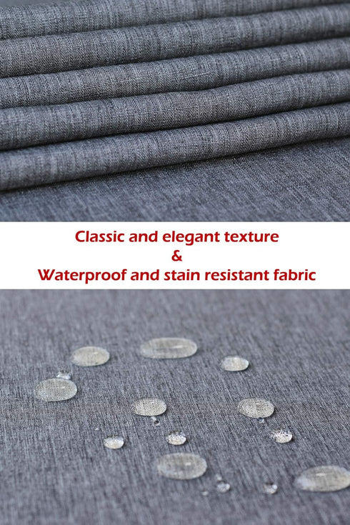 Akutana 48 inch, Grey Table Runner Gray Dresser Scarf, Waterproof Coffee Table Runner, Outdoor Small Dining Table