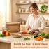 Set 3, Acacia Wood Cutting Board for Kitchen, Non-Toxic Cutting Board of Chopping Boards with Deep Juice Groove
