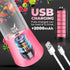 Portable Blender - Compact and USB Rechargeable Personal Travel Blenders for Smoothies, Shakes and Ice - Mini Fruit Juice Mixing Shaker Bottle - 380ml, Pink by Nomadic Outpost
