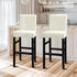 Lellen Bar Stool Covers Set of 4, Slipcovers for Barstool Chair Covers, White Counter Height Stool Covers