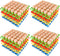 16 PCS Plastic Egg Tray 30 Cell Egg Flats Crates Stackable Egg