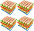 16 PCS Plastic Egg Tray 30 Cell Egg Flats Crates Stackable Egg