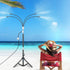 5.1FT Expandable Standing Misters for Outside Patio, 4-Way Adjustable Misting System, Misting