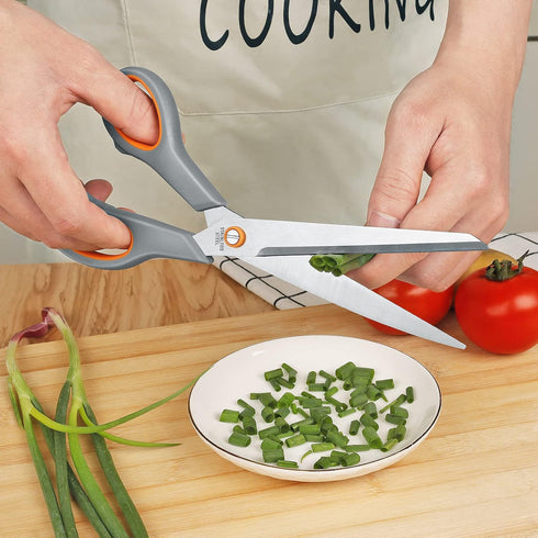 Kitchen Scissors Set, Knife-Grade Stainless Steel, TPR Comfortable Handle, Includes Poultry Shears