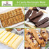 8 Cavity Granola Bar Molds, 2 Pack Rectangle Silicone Molds for Baking Cereal Energy Bars