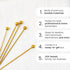 A Bar Above 12 Stainless Steel Cocktail Picks, 8-Inch Durable Skewers for Bloody Marys, Appetizers, Reusable Drink Stir