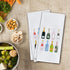 16x24 Inch Set 2 Champagne Accessories Kitchen Towels, Champagne Gifts for Women Dish Tea Towels, Gifts for Wine Lovers