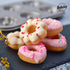 Fancy Donut Pan, 6 Cavity Heavy Duty Steel Non-stick Mold, Heart Flower Round Shaped Bund Pans for Oven Baking