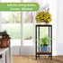 2 31" Plant Stand Indoor, Tall Plant stands for Indoor Outdoor Plants, Tier Heavy Duty Plant Shelf Metal Pedestal Stand