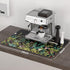 16" 24" Counter, Rnivvi Coffee Mat, x Cute Flower Theme Coffee Bar Mats for Espresso Machine Station Accessories