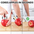 Zulay Kitchen Premium Apple Corer Tool - 2 Pack Black & Red, Ultra Sharp Stainless Steel, Easy to Use & Clean