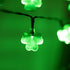 2 Pack 50 8 Dazzle Bright LED St. Patrick's Day Shamrock String Light, Battery Operated Clover String Lights