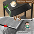 26.4" HET006BK1 Heybly Small Narrow Side Table for Small Space, Thin Bedside Table, Skinny End Table, Slim Sofa Table