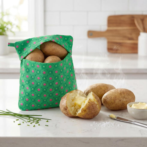 2 Pack KR. LIF Microwave Potato Bag Potato Express Microwave Bag for Baked Potatoes Quick and Easy Microwave Cooker