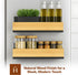 ARIBAGGI 4 Pack 4 8 Magnetic Spice Rack for Refrigerator Strong Magnetic Shelf for Fridge, Large Spice Organizers