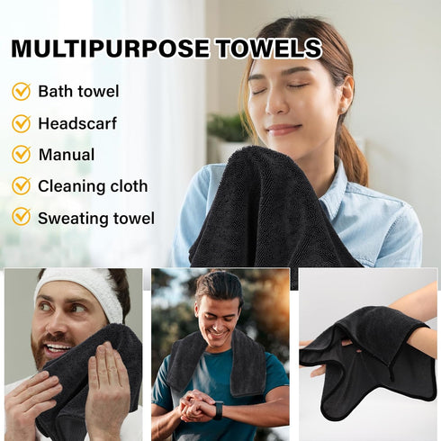 3 Pack 15.7 23.6 Inches Longzhuo Microfiber Bath Towels, x Microfiber Cleaning Cloth Towel Super Absorbent Microfiber