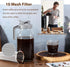 Cold Brew Coffee Maker Pitcher, 64 Oz Heavy Duty Glass Mason Jar with Stainless Steel Filter for Iced Coffee