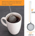 U.S. Kitchen Supply 2 Premium Stainless Steel Tea Ball Strainer Infusers, 2.1" Size, Extra Fine Mesh