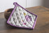Maison d' Hermine Pot Holders Set of 2, 100% Cotton Heat Resistant Potholders 8" x 8" for BBQ, Cooking, Baking, Pivoine