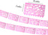 Mexican Banner Flags Light Pink Papel Picado - Over 60 feet Long Pastel Pink Tissue Paper Garland for Weddings,