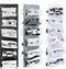 Barydat 3 Pcs Dual Sided Hanging Shoe Organizer 12 Clear Pockets Mesh